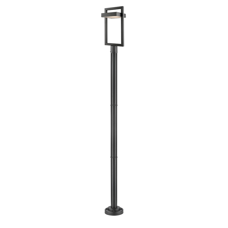 Z-Lite 566PHBR-567P-BK-LED Luttrel LED Outdoor Post Mount, Black