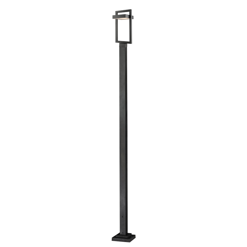 Z-Lite 566PHBS-536P-BK-LED Luttrel LED Outdoor Post Mount, Black
