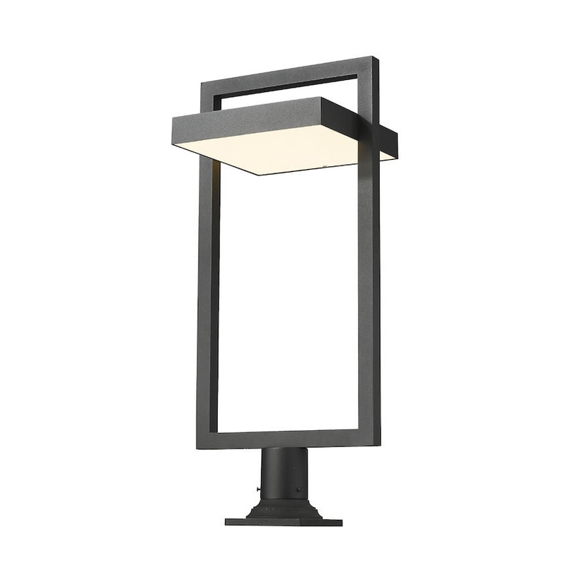Z-Lite 566PHXLR-533PM-BK-LE Luttrel LED Outdoor Pier Mount, Black