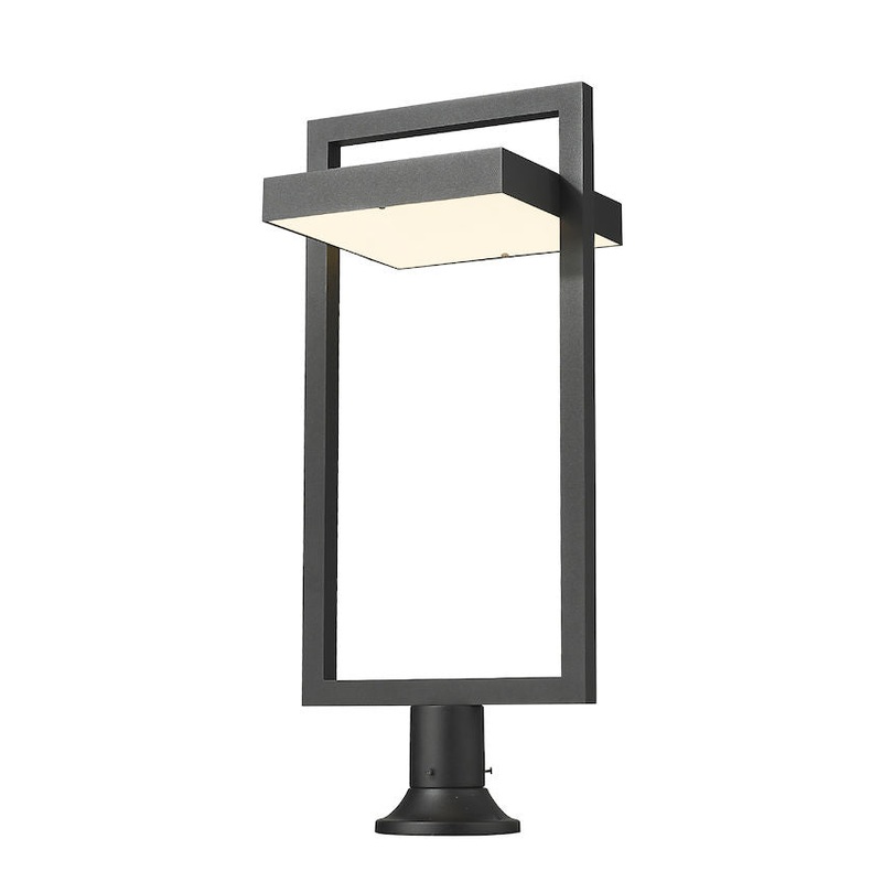 Z-Lite 566PHXLR-553PM-BK-LE Luttrel LED Outdoor Pier Mount, Black
