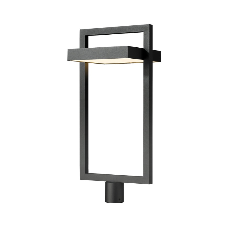 Z-Lite 566PHXLR-BK-LED Luttrel LED Outdoor Post Mount, Black