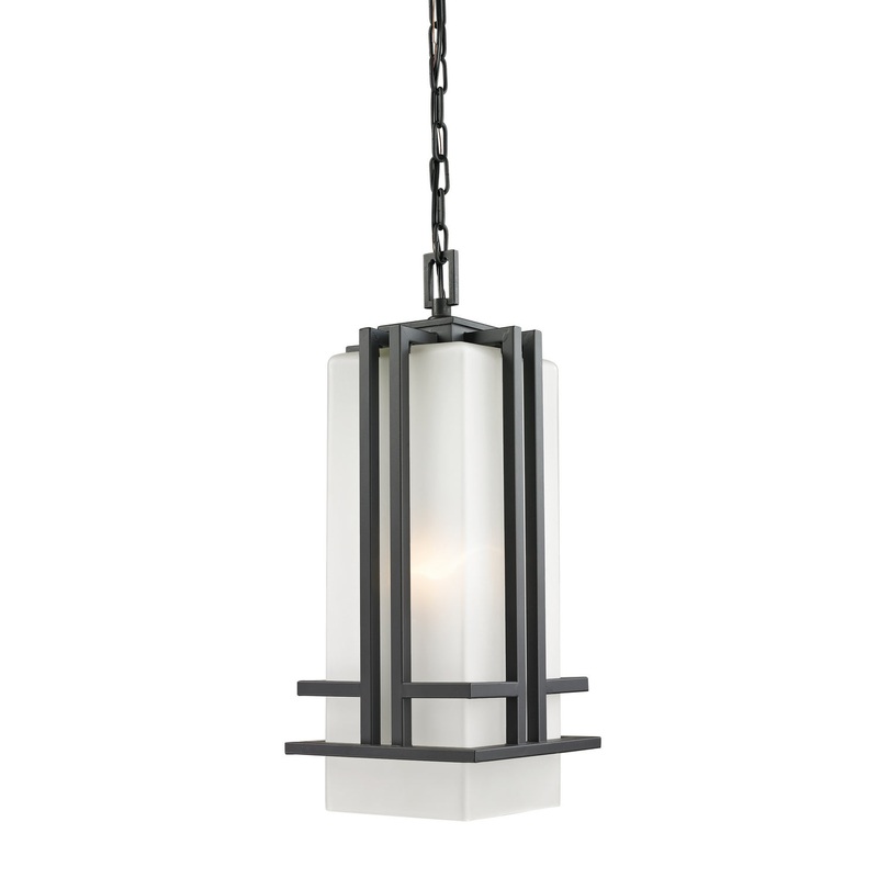 Z-Lite 550CHB-ORBZ Abbey One Light Outdoor Chain Light, Outdoor Rubbed Bronze