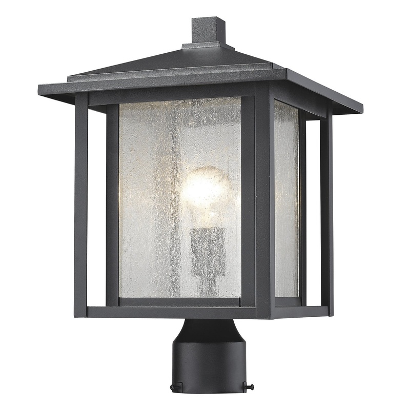 Z-Lite 554PHB-BK Aspen One Light Outdoor Post Mount, Black