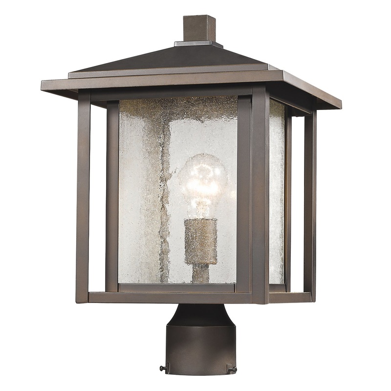 Z-Lite 554PHB-ORB Aspen One Light Outdoor Post Mount, Oil Rubbed Bronze