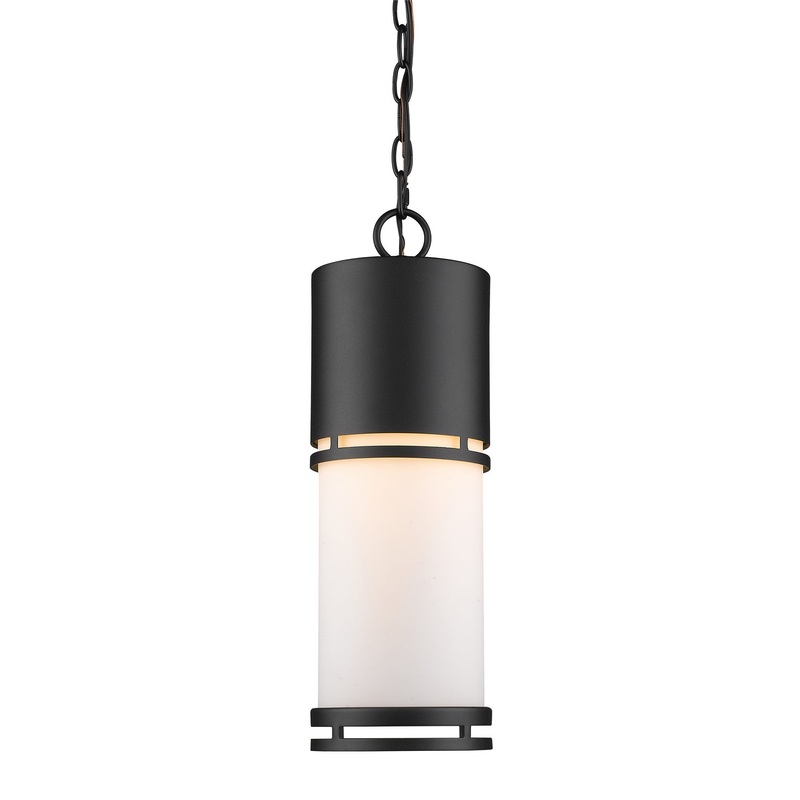 Z-Lite 560CHB-BK-LED Luminata LED Outdoor Chain Hung Light, Black