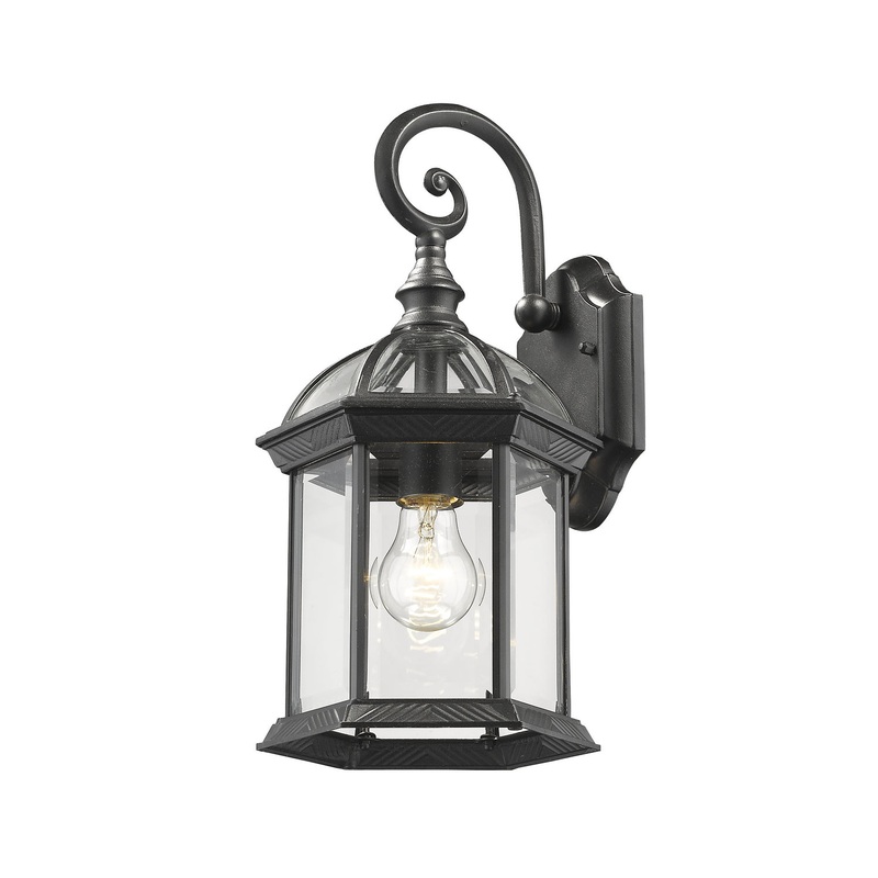Z-Lite 563M-BK Annex One Light Outdoor Wall Sconce, Black