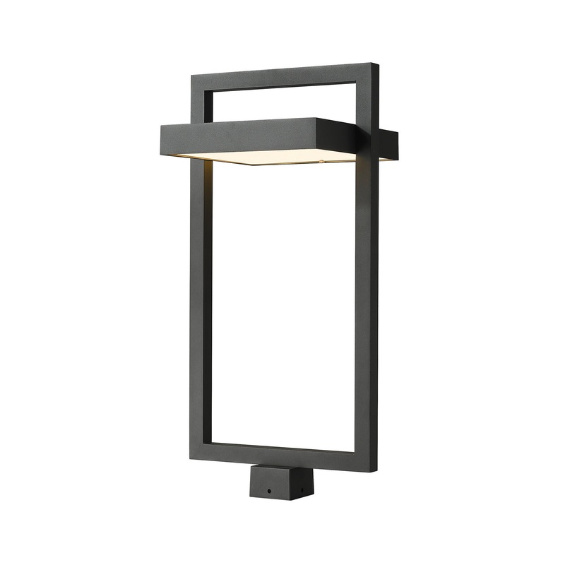 Z-Lite 566PHXLS-BK-LED Luttrel LED Outdoor Post Mount, Black