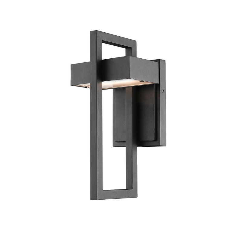 Z-Lite 566S-BK-LED Luttrel LED Outdoor Wall Sconce, Black