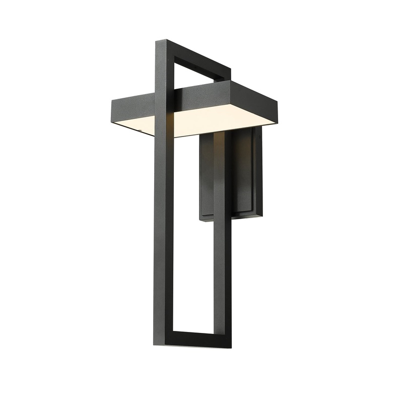 Z-Lite 566XL-BK-LED Luttrel LED Outdoor Wall Sconce, Black