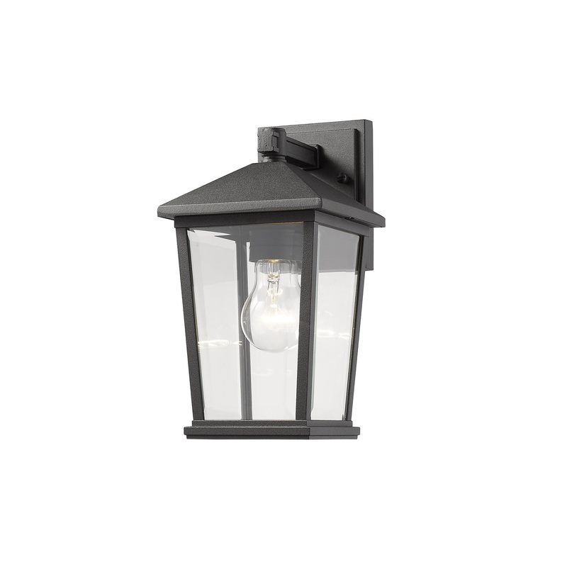 Z-Lite 568S-BK Beacon One Light Outdoor Wall Sconce, Black