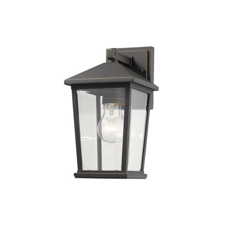 Z-Lite 568S-ORB Beacon One Light Outdoor Wall Sconce, Oil Rubbed Bronze