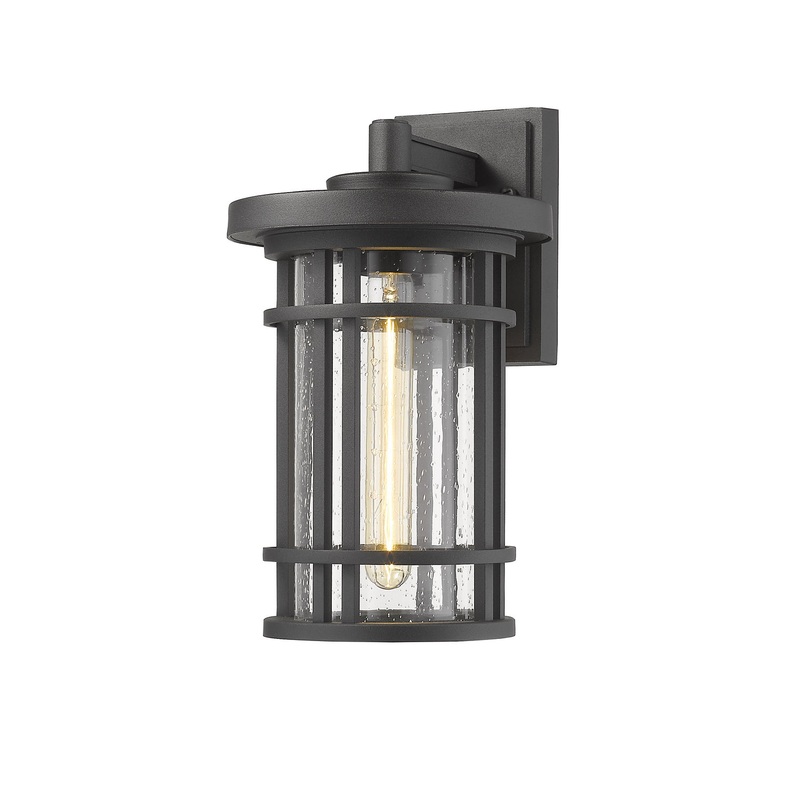 Z-Lite 570M-BK Jordan One Light Outdoor Wall Sconce, Black