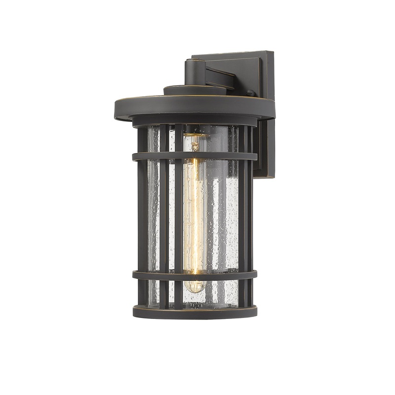 Z-Lite 570M-ORB Jordan One Light Outdoor Wall Sconce, Oil Rubbed Bronze