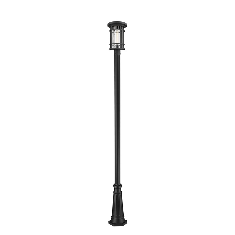 Z-Lite 570PHB-519P-BK Jordan One Light Outdoor Post Mount, Black