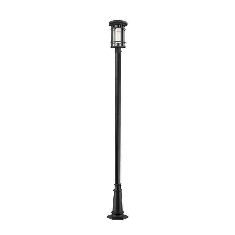 Z-Lite 570PHB-557P-BK Jordan One Light Outdoor Post Mount, Black