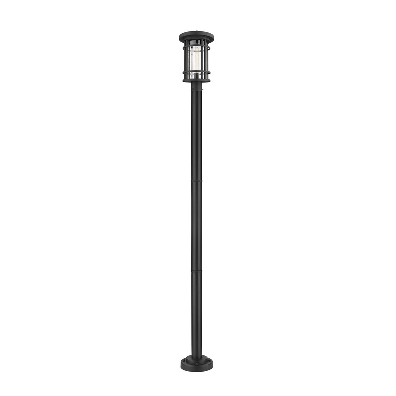 Z-Lite 570PHB-567P-BK Jordan One Light Outdoor Post Mount, Black