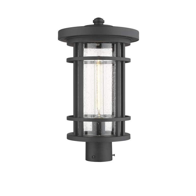 Z-Lite 570PHB-BK Jordan One Light Outdoor Post Mount, Black