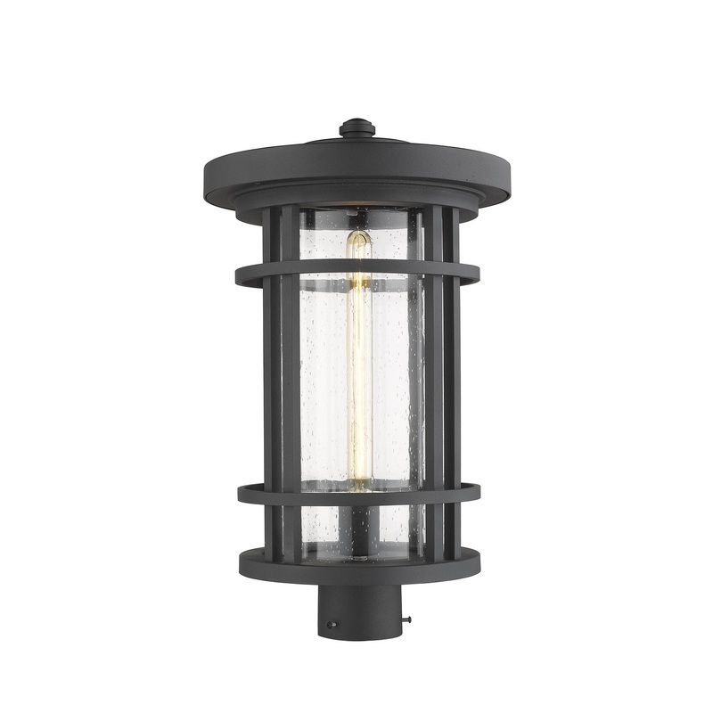 Z-Lite 570PHXL-BK Jordan One Light Outdoor Post Mount, Black
