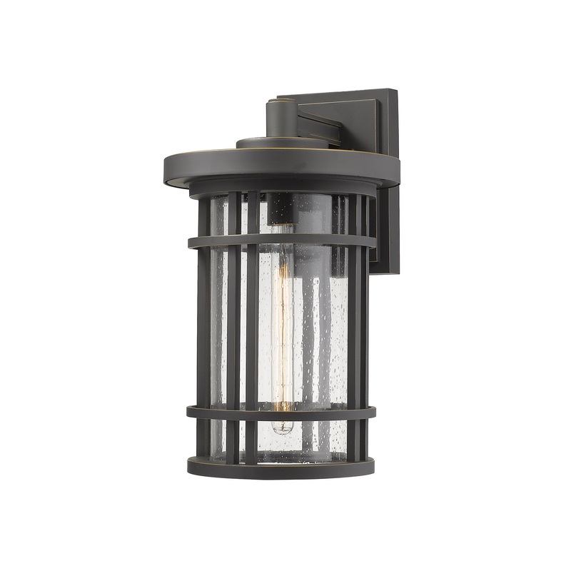 Z-Lite 570XL-ORB Jordan One Light Outdoor Wall Sconce, Oil Rubbed Bronze
