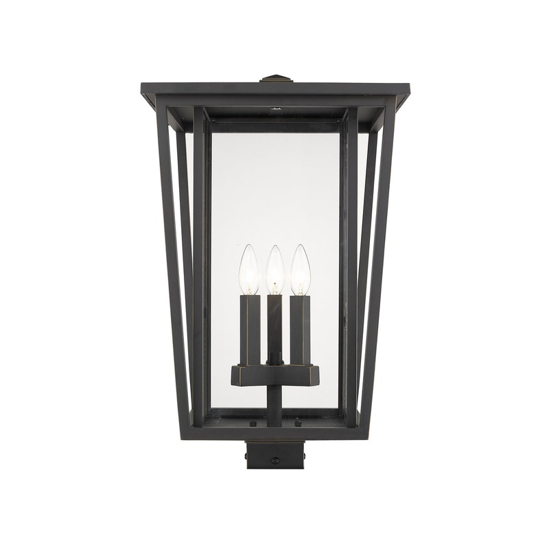 Z-Lite 571PHXLS-ORB Seoul Three Light Outdoor Post Mount, Oil Rubbed Bronze
