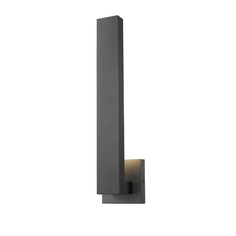 Z-Lite 576M-BK-LED Edge LED Outdoor Wall Sconce, Black