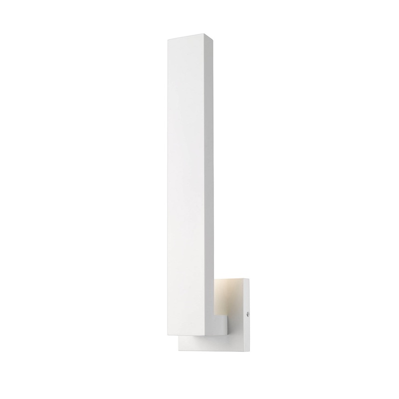 Z-Lite 576M-WH-LED Edge LED Outdoor Wall Sconce, White