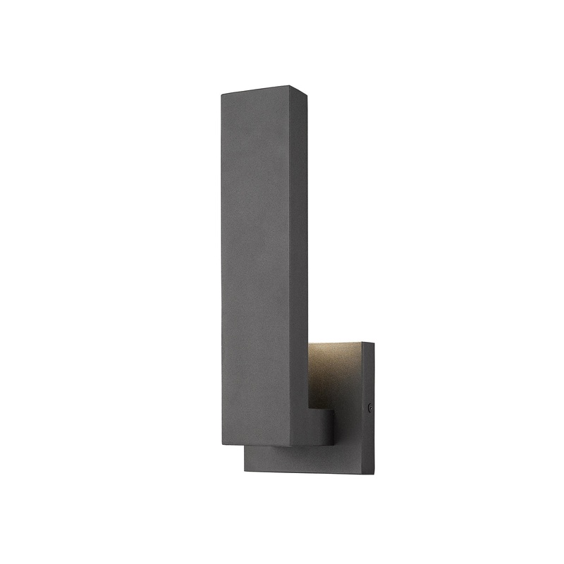 Z-Lite 576S-BK-LED Edge LED Outdoor Wall Sconce, Black