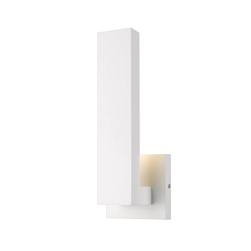 Z-Lite 576S-WH-LED Edge LED Outdoor Wall Sconce, White