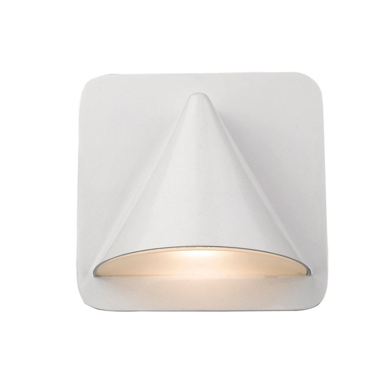 Z-Lite 578WH-LED Obelisk LED Outdoor Wall Sconce, White