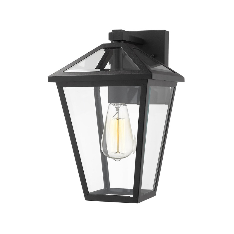 Z-Lite 579M-BK Talbot One Light Outdoor Wall Sconce, Black
