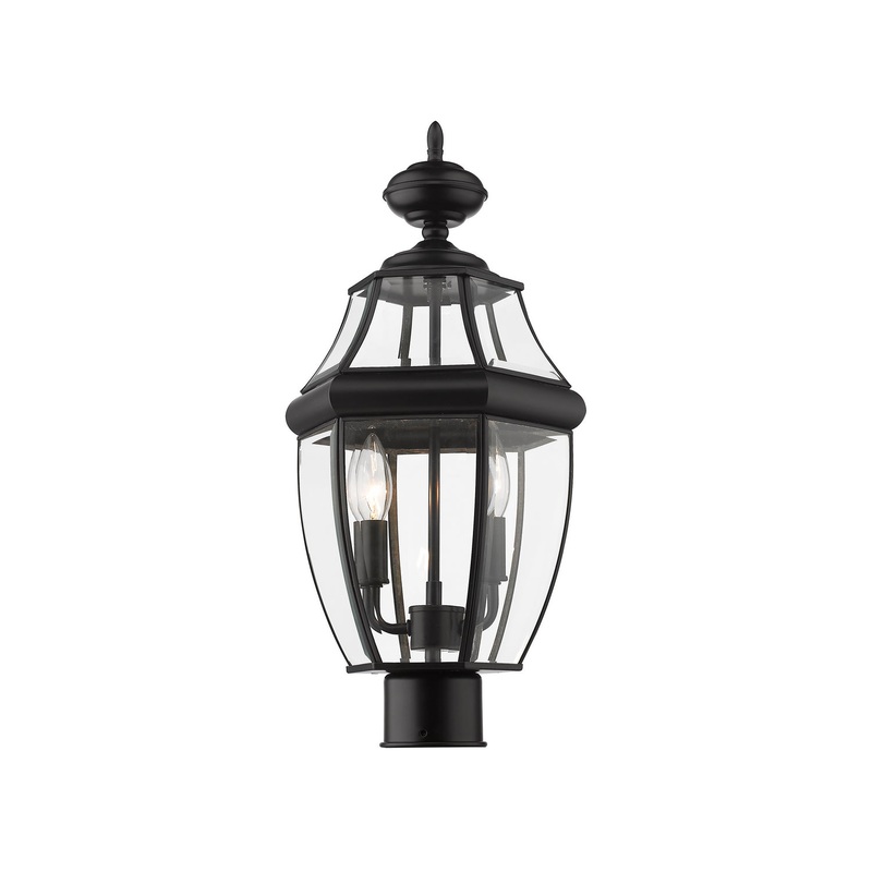 Z-Lite 580PHM-BK Westover Two Light Outdoor Post Mount, Black