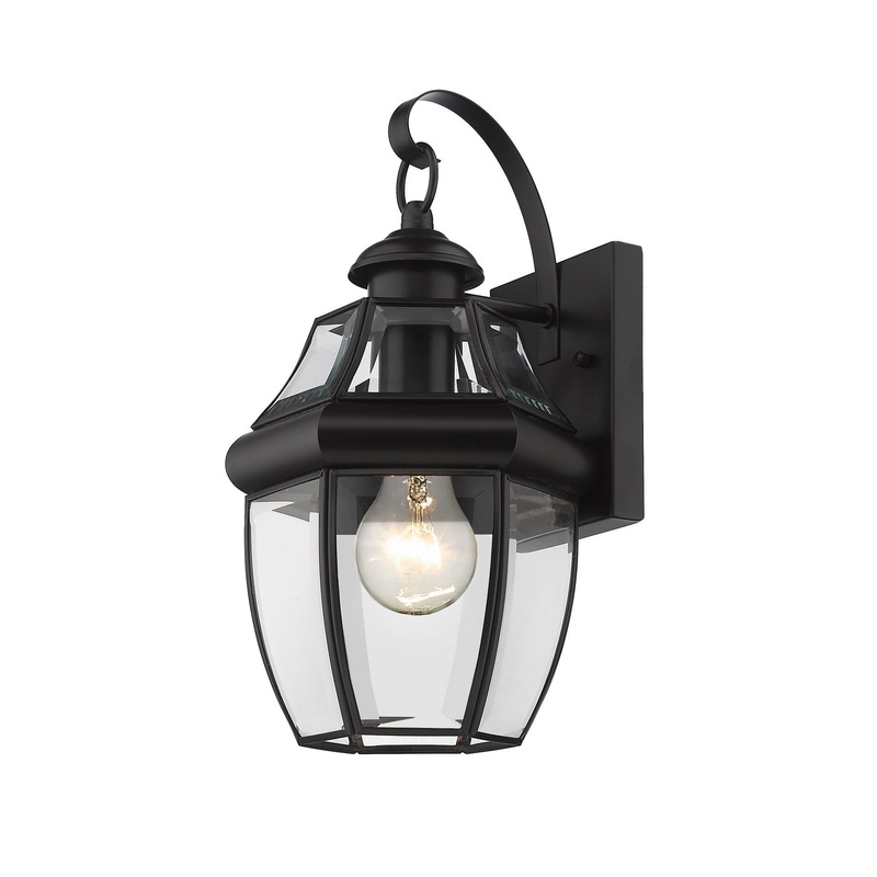 Z-Lite 580S-BK Westover One Light Outdoor Wall Sconce, Black