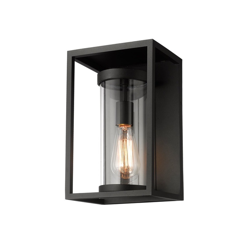 Z-Lite 584S-BK Dunbroch One Light Outdoor Wall Sconce, Black