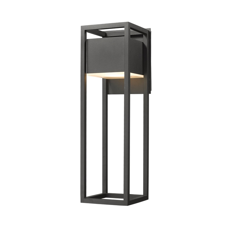 Z-Lite 585B-BK-LED Barwick LED Outdoor Wall Sconce, Black