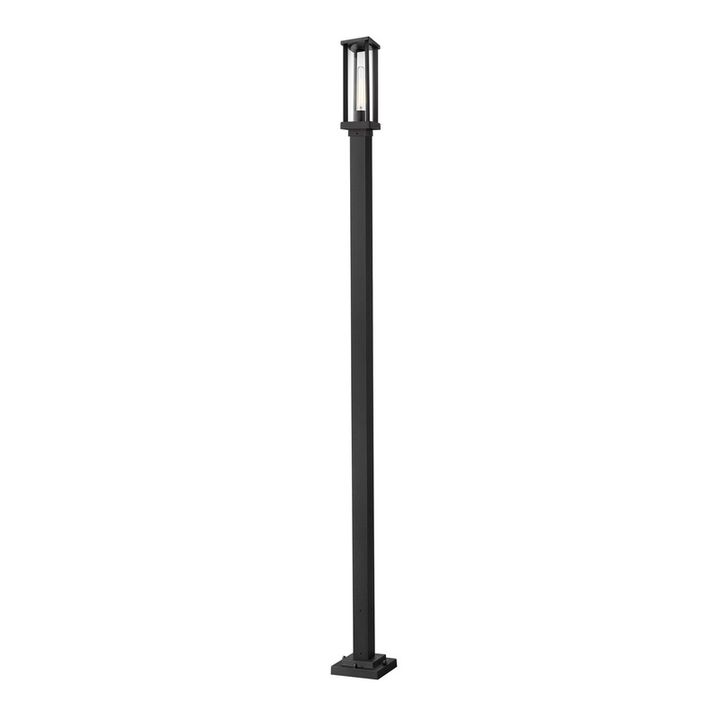 Z-Lite 586PHMS-536P-BK Glenwood One Light Outdoor Post Mount, Black