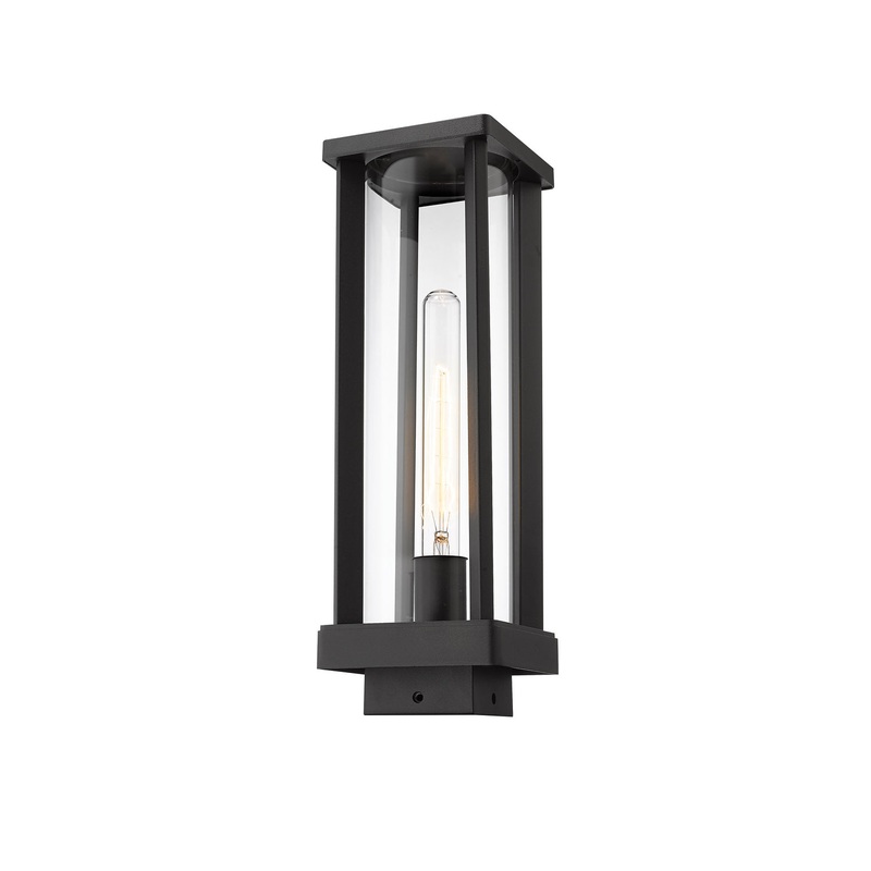 Z-Lite 586PHMS-BK Glenwood One Light Outdoor Post Mount, Black