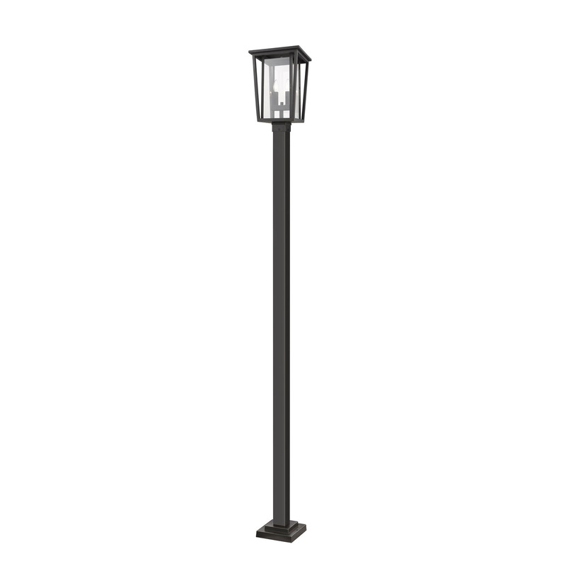 Z-Lite 571PHBS-536P-ORB Seoul Two Light Outdoor Post Mount, Oil Rubbed Bronze