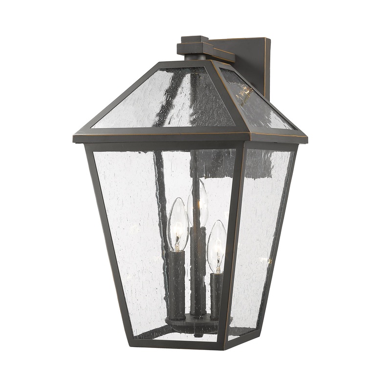 Z-Lite 579B-ORB Talbot Three Light Outdoor Wall Sconce, Oil Rubbed Bronze