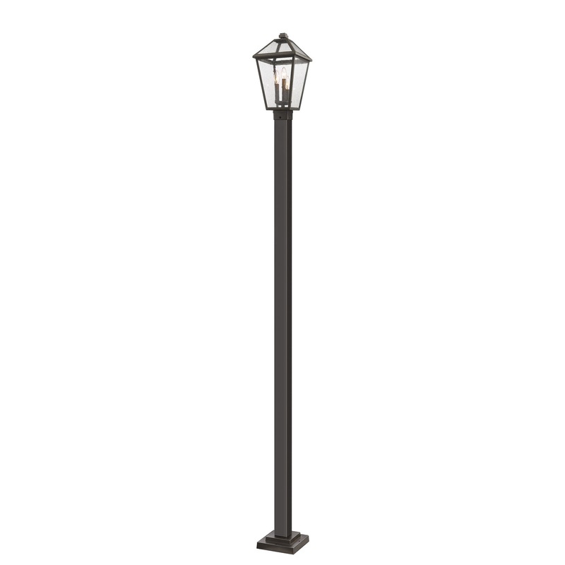 Z-Lite 579PHBS-536P-ORB Talbot Three Light Outdoor Post Mount, Oil Rubbed Bronze