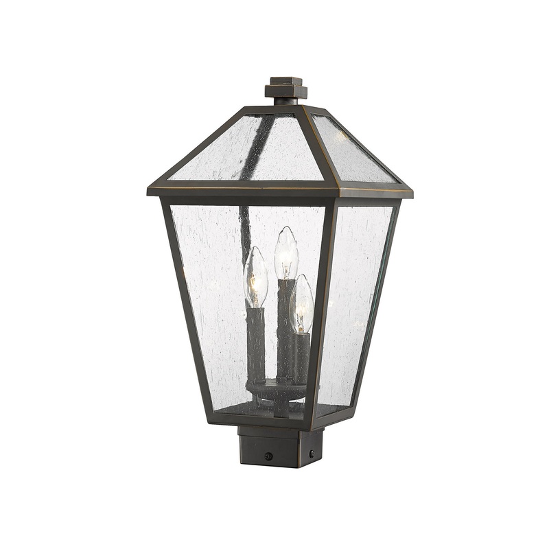 Z-Lite 579PHBS-ORB Talbot Three Light Outdoor Post Mount, Oil Rubbed Bronze