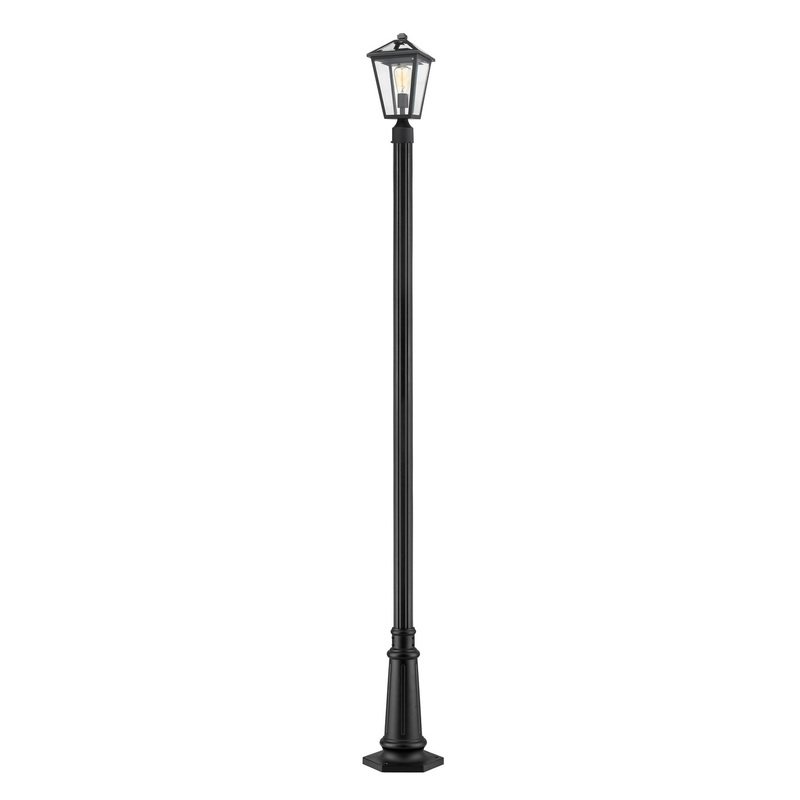 Z-Lite 579PHMR-557P-BK Talbot One Light Outdoor Post Mount, Black