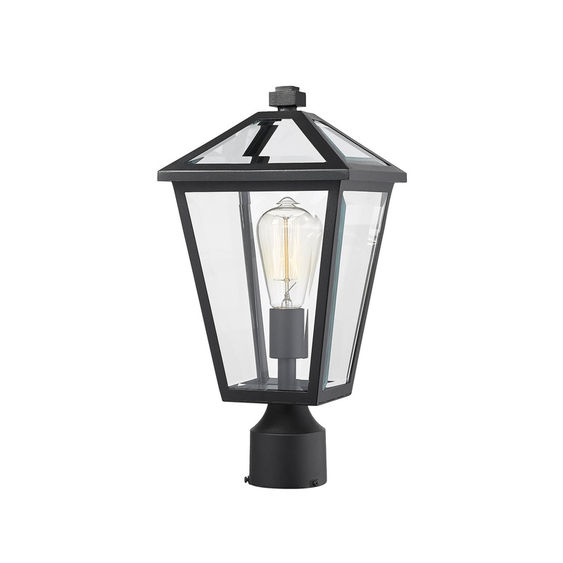 Z-Lite 579PHMR-BK Talbot One Light Outdoor Post Mount, Black
