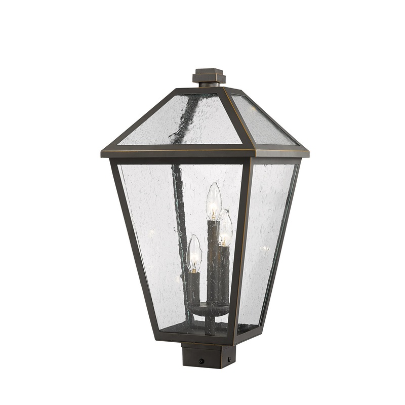 Z-Lite 579PHXLS-ORB Talbot Three Light Outdoor Post Mount, Oil Rubbed Bronze