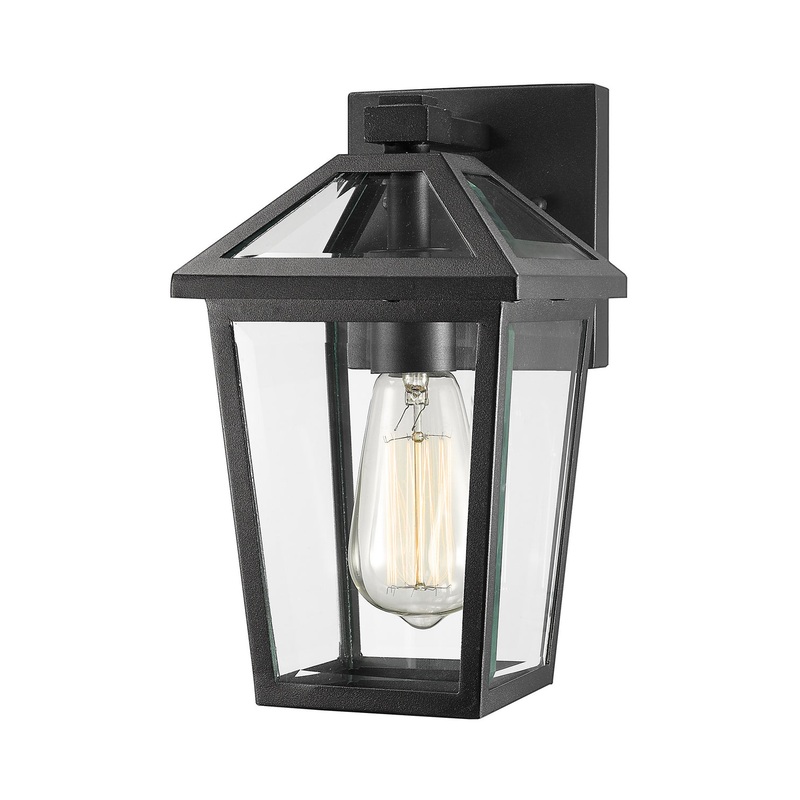 Z-Lite 579S-BK Talbot One Light Outdoor Wall Sconce, Black