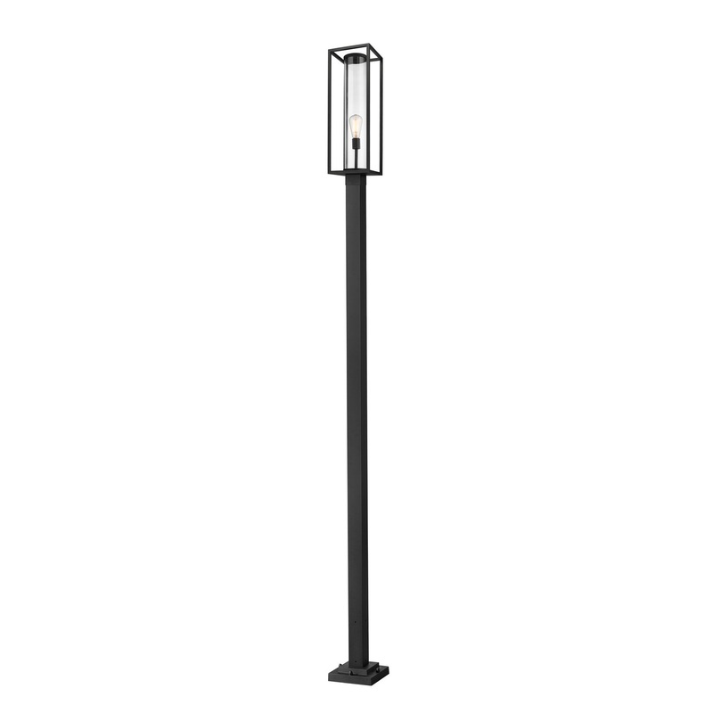 Z-Lite 584PHBS-536P-BK Dunbroch One Light Outdoor Post Mount, Black