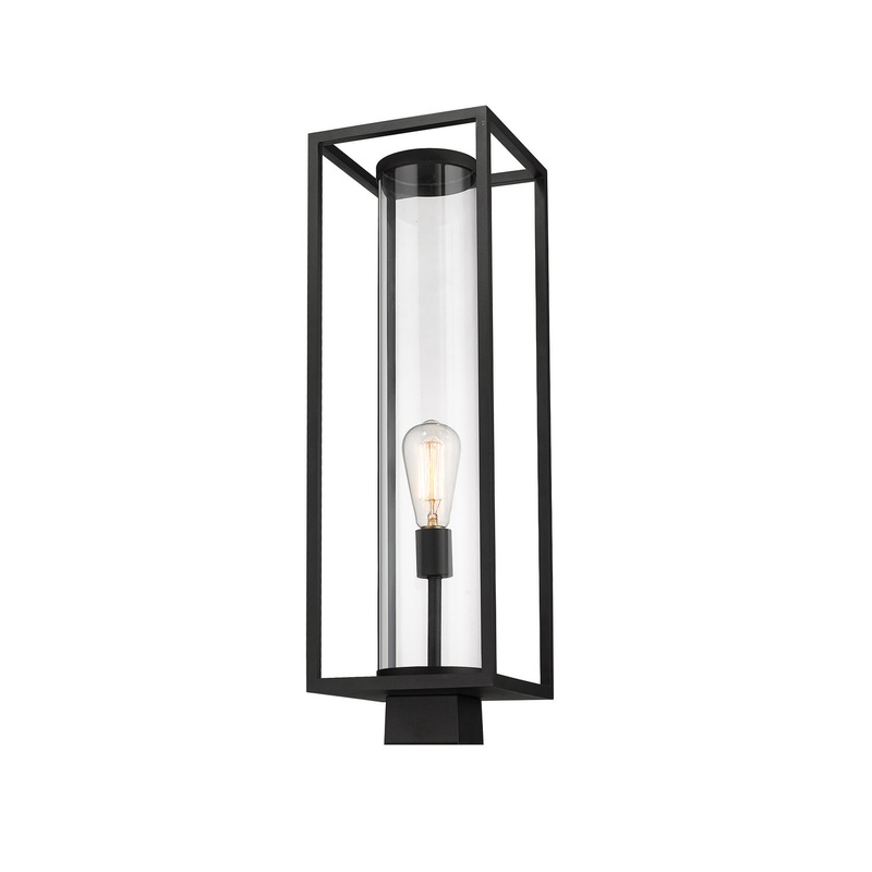 Z-Lite 584PHBS-BK Dunbroch One Light Outdoor Post Mount, Black