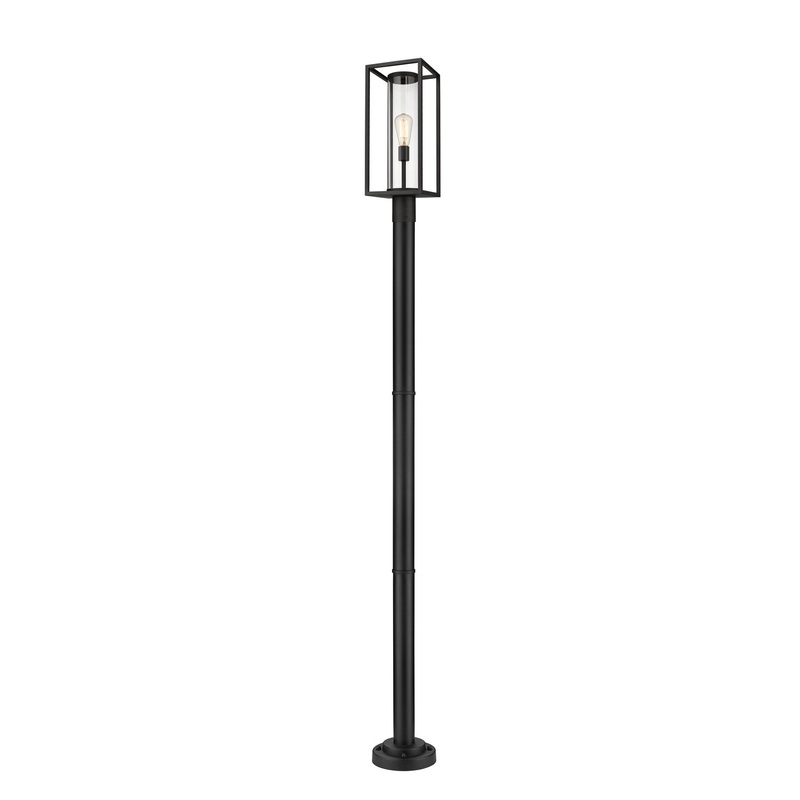 Z-Lite 584PHMR-567P-BK Dunbroch One Light Outdoor Post Mount, Black