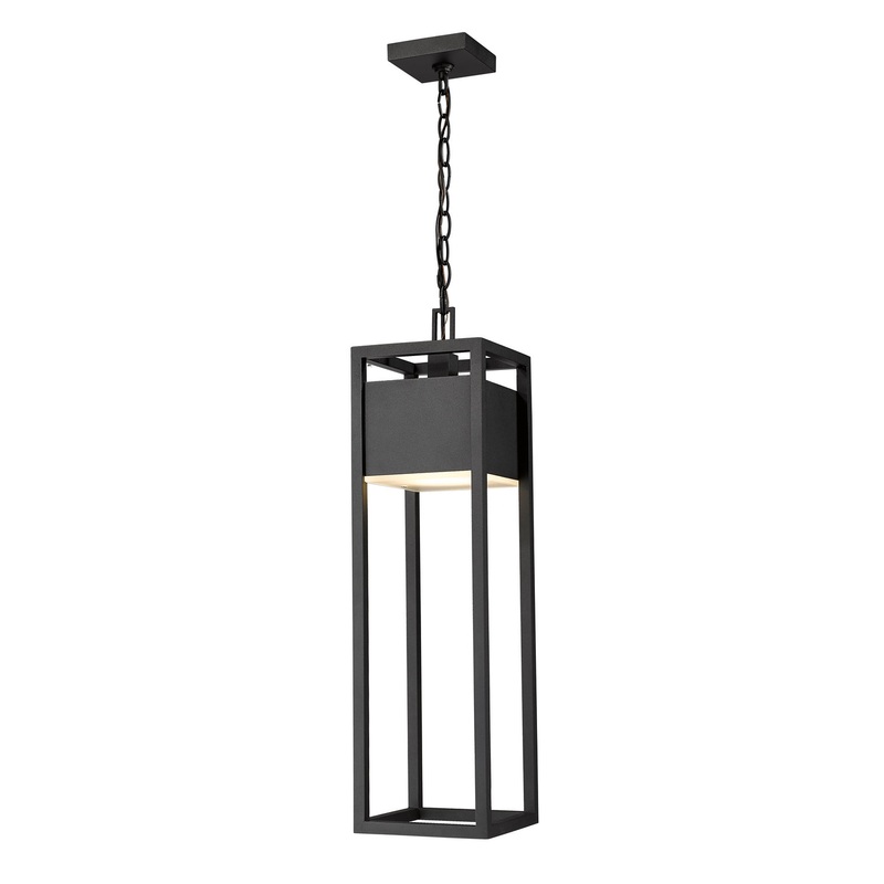 Z-Lite 585CHB-BK-LED Barwick LED Outdoor Chain Mount, Black