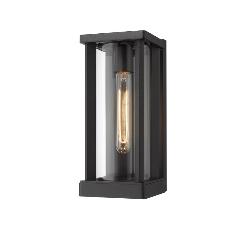 Z-Lite 586S-BK Glenwood One Light Outdoor Wall Sconce, Black