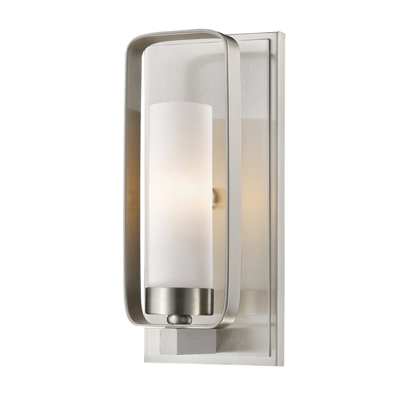 Z-Lite 6000-1S-BN Aideen One Light Wall Sconce, Brushed Nickel